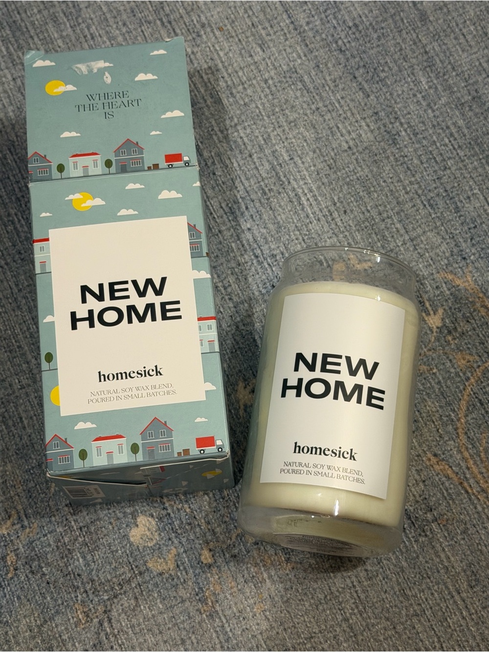 Homesick NEW HOME Soy Candle — White